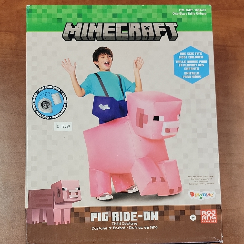 Pig Ride-On Kids Costume - Pink